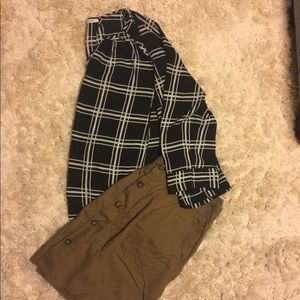 Black with white pattern collective concepts shirt